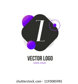 Z letter emblem with text trendy gradient style