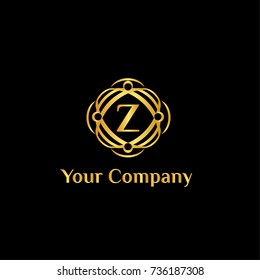 Z letter Fashion brand vector logo template.logotype. Brand identity element. Rustic whimsical logo. 
