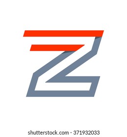 Z letter fast speed logo. Vector design template elements for your application or corporate identity.