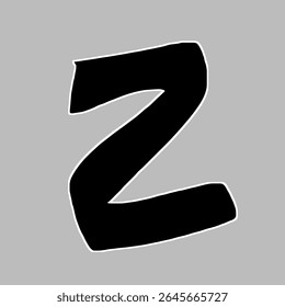 Z Letter handwritting vector logo