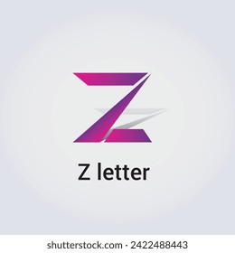 Z Letter Icon Design Single Isolated Logo Design Brand Corporate Identity Various Colors Editable Template Vector Monogram Emblem Illustration Branding on Light Gradient Background