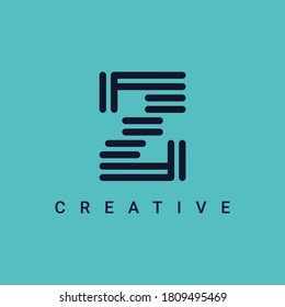 Z Letter Icon Symbol Logo Design, Minimalist and Creative Line Type Logo Vector Design