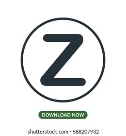 Z letter icon vector
