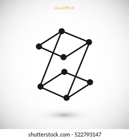 Z letter icon, vector best flat icon, EPS