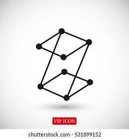 Z letter icon, vector best flat icon, EPS