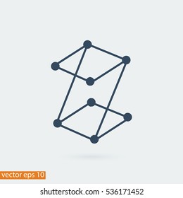 Z letter icon, vector best flat icon, EPS