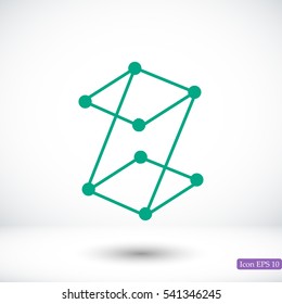 Z letter icon, vector best flat icon, EPS