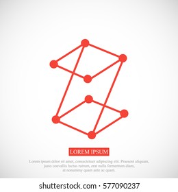 Z letter icon, vector best flat icon, EPS