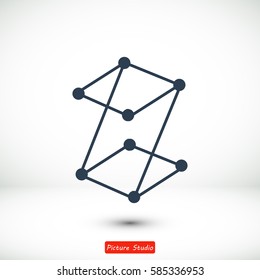 Z letter icon, vector best flat icon, EPS