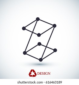 Z letter icon, vector best flat icon, EPS