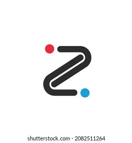z icono de letra vectorial ilustración de diseño web de plantilla