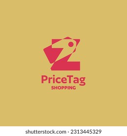Z letter icon vector price tag logo template design. Retail, shopping, e-commerce, online shop, web shop, business sign
