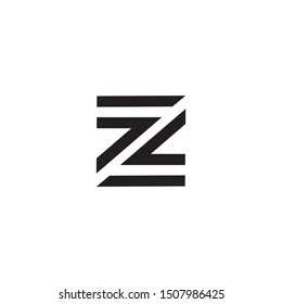 Z letter initial logo design vector template