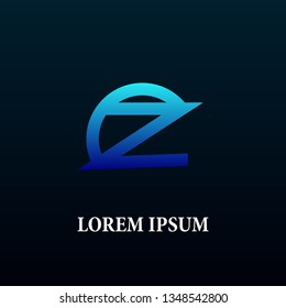 Z letter initial logo, sign, icor or symbol for creative and business company