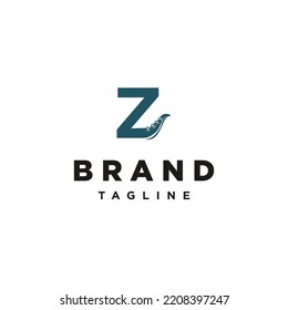 Z Letter initial octo octopus cracen logo icon vector Template
