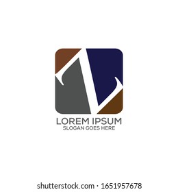 Z letter leaf logo design template