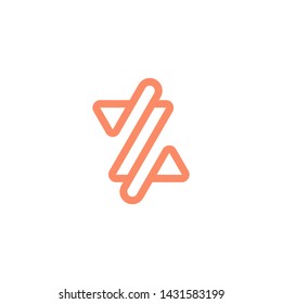 z letter line logo vector graphic