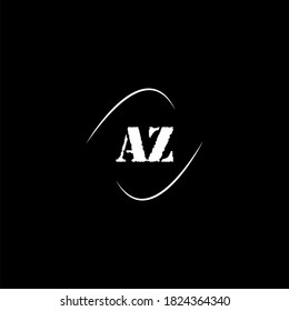A Z letter logo abstract design, A Z letter logo monogram design on black color background