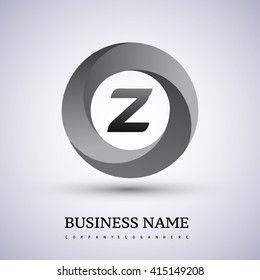 Z letter logo in the circle. Vector design template elements for your application or company identity.