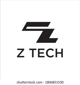 Z Letter Logo concept. Creative Minimal Monochrome Monogram emblem design template