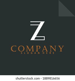 Z Letter Logo concept. Creative Minimal Monochrome Monogram emblem design template. Graphic Alphabet Symbol for Corporate Business Identity. Creative Vector element