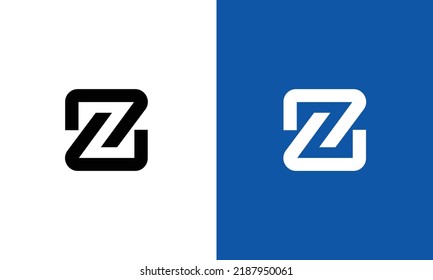 Concepto de logotipo de letra Z. Monocromo Mínimo Creativo. Plantilla de diseño de emblema de monograma. Símbolo gráfico de alfabeto para identidad empresarial. elemento Vector creativo