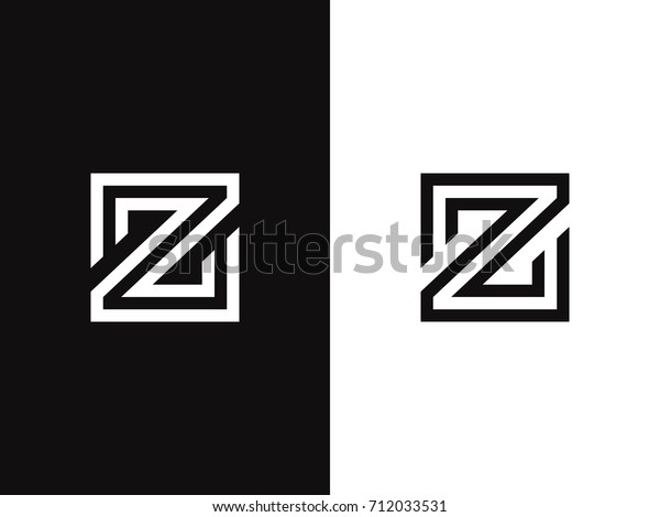 Z Letter Logo Concept Linear Style Stock Vector (Royalty Free) 712033531