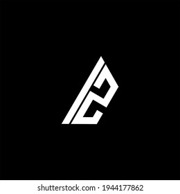 I Z letter logo creative design on black color background. IZ icon