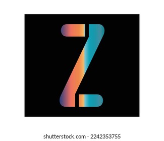 Z letter logo creative design vector template