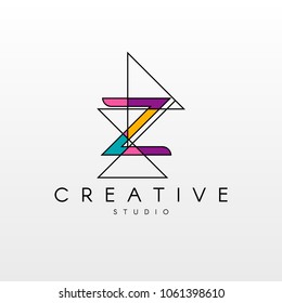 Z letter logo. Logo Design with Creative Modern Trendy Typography.