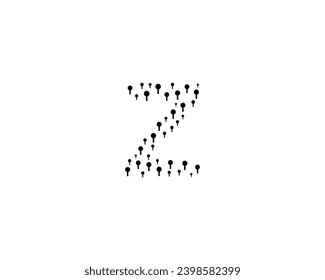 Z letter logo design element