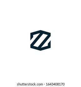 Z letter logo design hexagon shape.