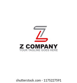 z letter logo design icon vector template