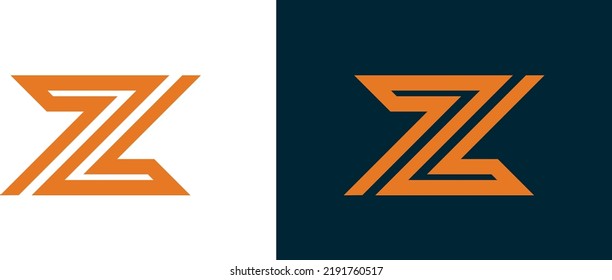 Z Letter Logo Design, Line Logo