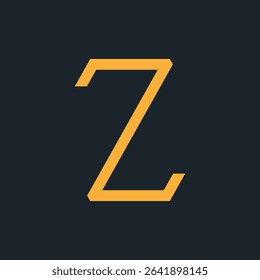 Z letter logo design mountain