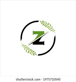 Z letter logo design on white background. Z creative initials letter logo concept. Z letter design. 
Z green and black letter design on white background.vector circle graphic design shape business s