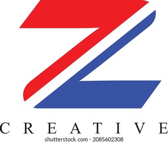 Diseño del logotipo de la letra Z. Plantilla de diseño de logotipo de carta.