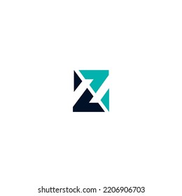 Elemento de promoción de marca gráfica vectorial de plantilla de diseño con logotipo de letra Z.