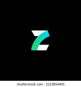 Elementos de plantilla de diseño de logotipo de letra Z. Logo de la letra digital abstracta moderna. Ilustración vectorial.