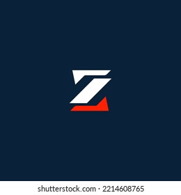 Designelemente für Z-Buchstaben-Logo. Modernes abstraktes Logo für digitale Buchstaben. Vektorgrafik.