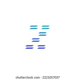 Z letter logo design template elements. Modern abstract digital alphabet letter logo. Vector illustration.