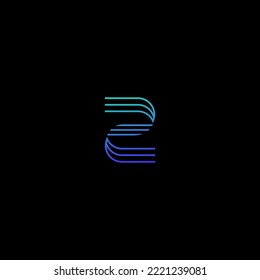 Designelemente für Z-Buchstaben-Logo. Modernes abstraktes Logo für digitale Buchstaben. Vektorgrafik.