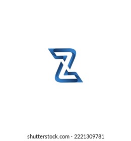 Designelemente für Z-Buchstaben-Logo. Modernes abstraktes Logo für digitale Buchstaben. Vektorgrafik.