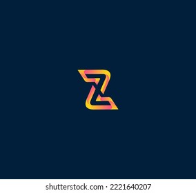 Z letter logo design template elements. Modern abstract digital alphabet letter logo. Vector illustration.