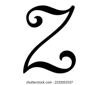 z letter logo design template