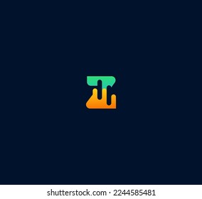 Z letter logo design template elements. Modern abstract digital alphabet letter logo. Vector illustration.