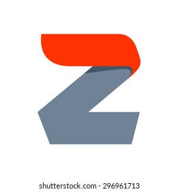 Z letter logo design template. Fast speed vector unusual letter. Vector design template elements for your application or company.