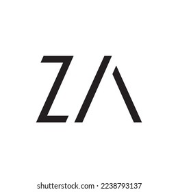 Z Ein Buchstabe Logo Design, Vektorgrafik einzeln auf weißem Hintergrund.