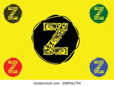 Z letter logo and icon design template