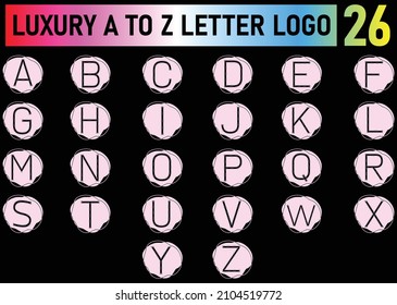 A to Z letter logo and icon design template